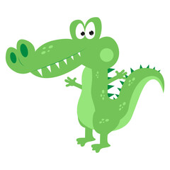 cute crocodile animal cartoon illustration