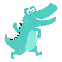cute crocodile animal cartoon illustration