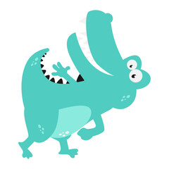 cute crocodile animal cartoon illustration