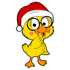 cute duck animal cartoon illustration