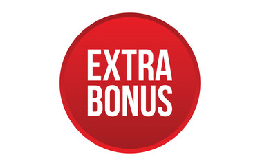 Vector illustration modern Extra bonus banner, Isolated web element.