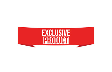 exclusive product banner design. exclusive product icon. Flat style vector illustration.