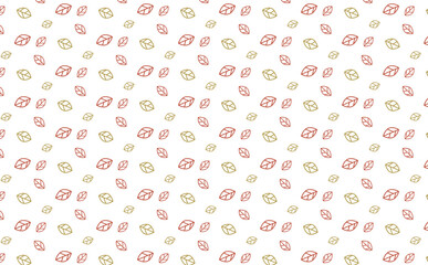 葉っぱのイラストパターン