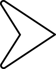 Arrow Outline Illustration Isolated Vector