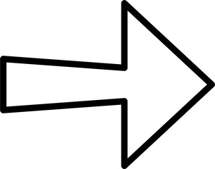 Arrow Outline Illustration Isolated Vector