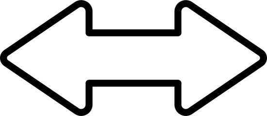 Arrow Outline Illustration Isolated Vector