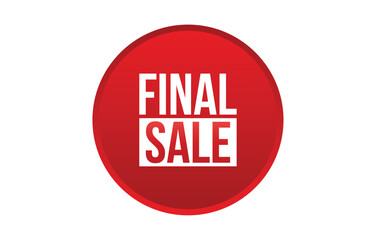 final sale Vector banner ribbon design