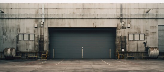Large warehouse s loading bay doors for cargo