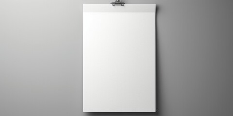 Blank flyer poster isolated on grey to replace your design : Generative AI - obrazy, fototapety, plakaty