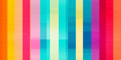Various strips vivid colors transparent with riso print effect vector illustration background. Colorful graphic elements retro risograph technique. : Generative AI