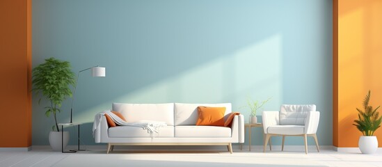 Contemporary vibrant indoor design shown through a visual