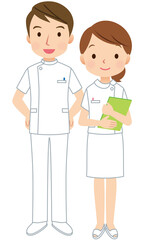 医療スタッフ　医師　看護師　男女