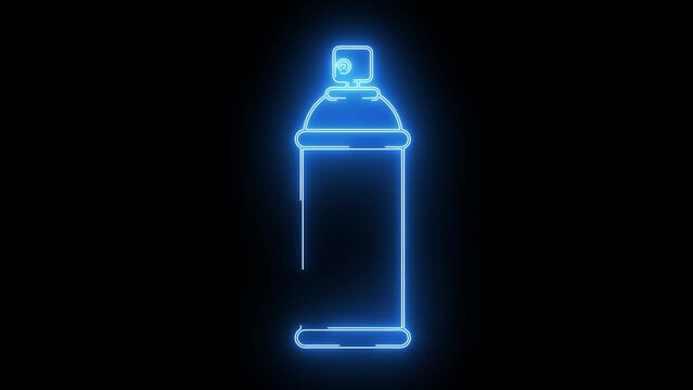 Animated pilox can icon with neon saber effect