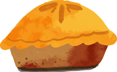 Pumpkin Pie Illustration