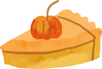 Pumpkin Pie Illustration