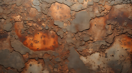 Old zinc background with rust
