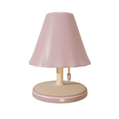 3d purple table lamp