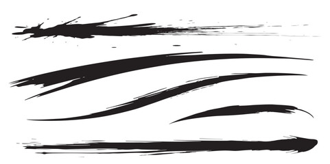 手書きのブラシストローク