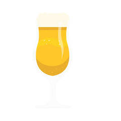 glass of beer isolated