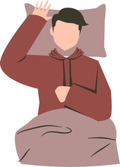 Sleeping person Illustration 