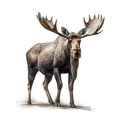 Obraz premium deer isolated on white background