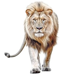 Obraz premium lion isolated on white background