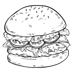 hamburger fast food 