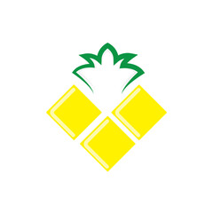 pineapple box logo design illustration.