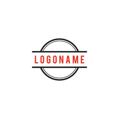 Simple Design Vector Logo Circle Template