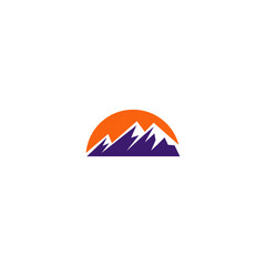 Simple Design Vector Logo Mountain