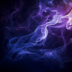 purple smoke, fog or mist on dark background. Special effect composition.