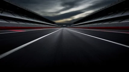 Fototapeten Sport motion blurred racetrack © Elaine