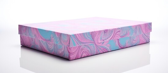 White isolated textile box