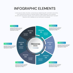 Fototapeta premium Infographic design template with place for your data. Vector illustration.