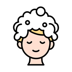 Woman doing Skin Care Icon