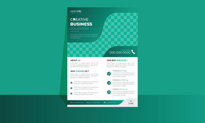 Modern creative corporate business Multipurpose Flyer Layout. Clean vector illustration. Single advertising flyer layout.
