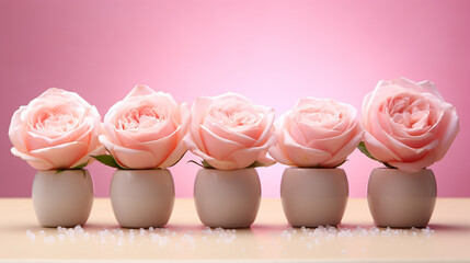 pink roses HD 8K wallpaper Stock Photographic Image 