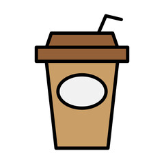 Ice coffee icon