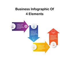 Fototapeta premium Business Process Infographic infographics banner