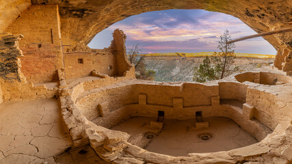 Cliff dwellings are ancient structures build by the Native American Pueblo people
