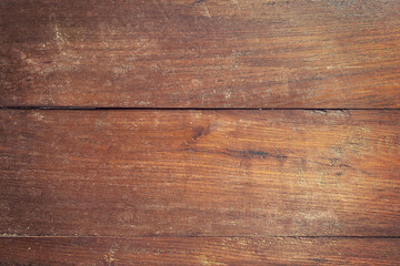 Detail of a brown wooden wall texture and background with copy space