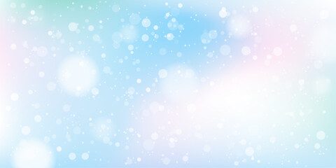 柔らかな光のイメージ、水色の抽象背景