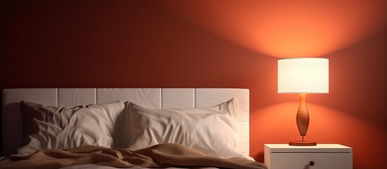 Modern lamp in bedroom