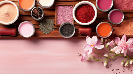 Obraz na płótnie Canvas pink and blue HD 8K wallpaper Stock Photographic Image 