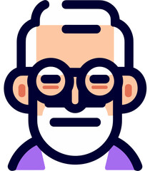 나이들어 머리가 하얗게 된 늙은 노인 남자 사장님, 대표님, 회사 오너