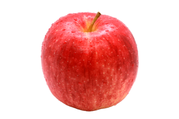 Closeup Fresh Apple Aomori from Japan. Popular fruits quality from Japan. (PNG File)