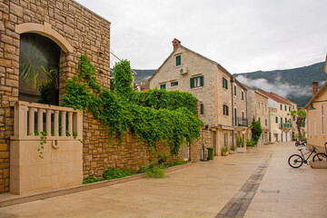 A street near the waterfront of Bol town on Brac Island, Croatia