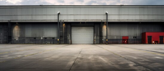 Obraz premium Large warehouse loading bay
