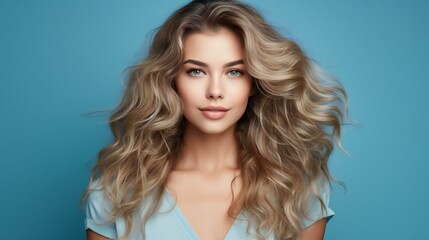 Fashion Model fashion model glamour hairstyle and makeup enhance natural beauty healthy skin and body isolated background.