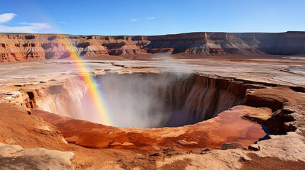 Fototapeta premium grand prismatic spring HD 8K wallpaper Stock Photographic Image 